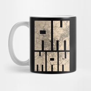 Amman, Jordan City Map Typography - Vintage Mug